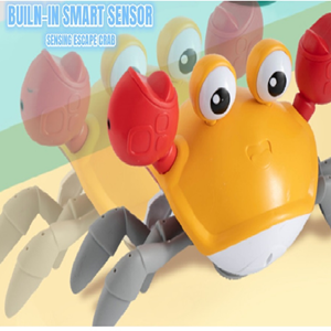 خرچنگ موزیکال شارژی سنسوردار نارنجی electric induction cute crab orange -اسباب بازی